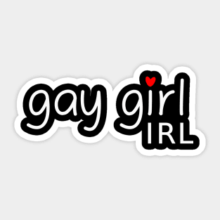 Gay Girl IRL Sticker